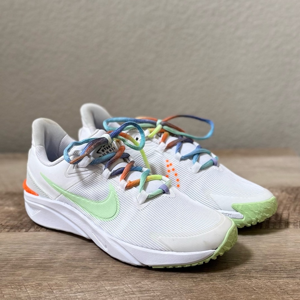 NIKE 7 Youth Star Runner 4 Sneakers / Women’s 8.5 9 Pastel Colorful Neon Shoes - Picture 2 of 14